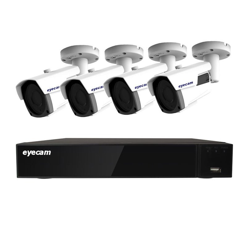 EyecamSistem supraveghere video 4 camere 5MP 40M