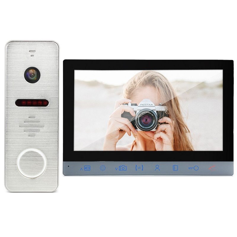 Kit Videointerfon AHD Morningtech 7” HD Slot Card - Negru Kit Videointerfon AHD Morningtech 7” HD Slot Card - Negru