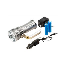 TEDLanterna metalica LED CREE T6 5W 2 acumulatori 18650