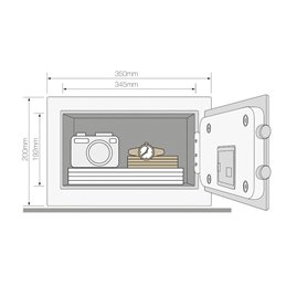 YaleSeif compact de inalta siguranta Yale YSEB/200/EB1