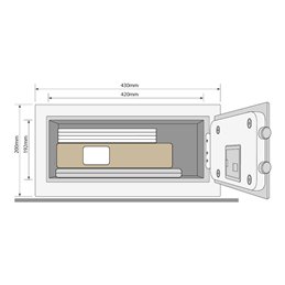 YaleSeif standard tip laptop cu cifru Yale YLV/200/DB1